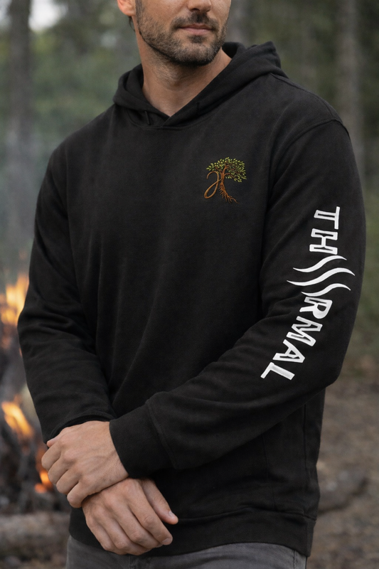 THRMAL™ Sleeve Print Hooded Pullover – Lightweight Performance